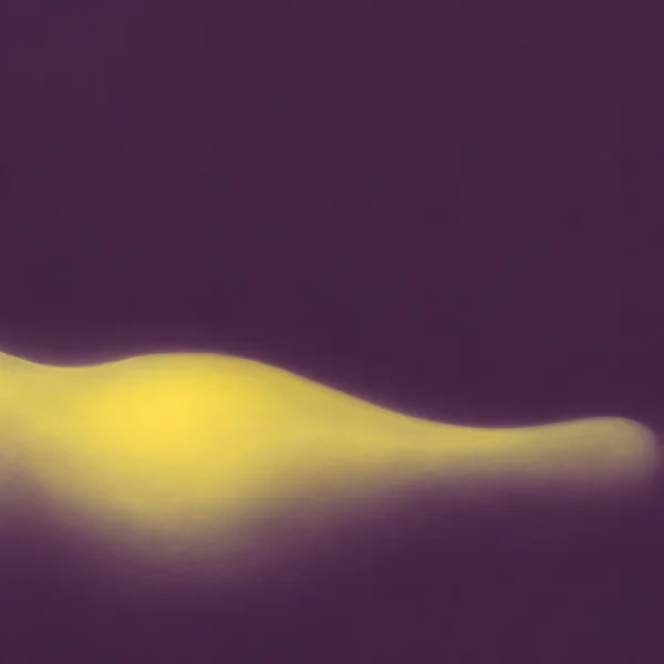 A softly glowing pale yellow current crosses the lower portion of a square aubergine field, widening into an irregular pool on the left and tapering to a…