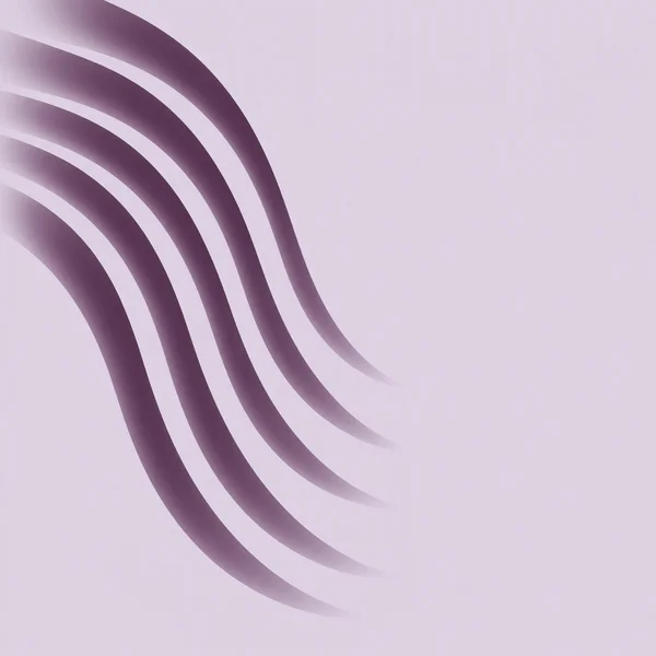 Broad, curved aubergine bands sweep down across the left side of a pale lilac square, leaving open space on the right.