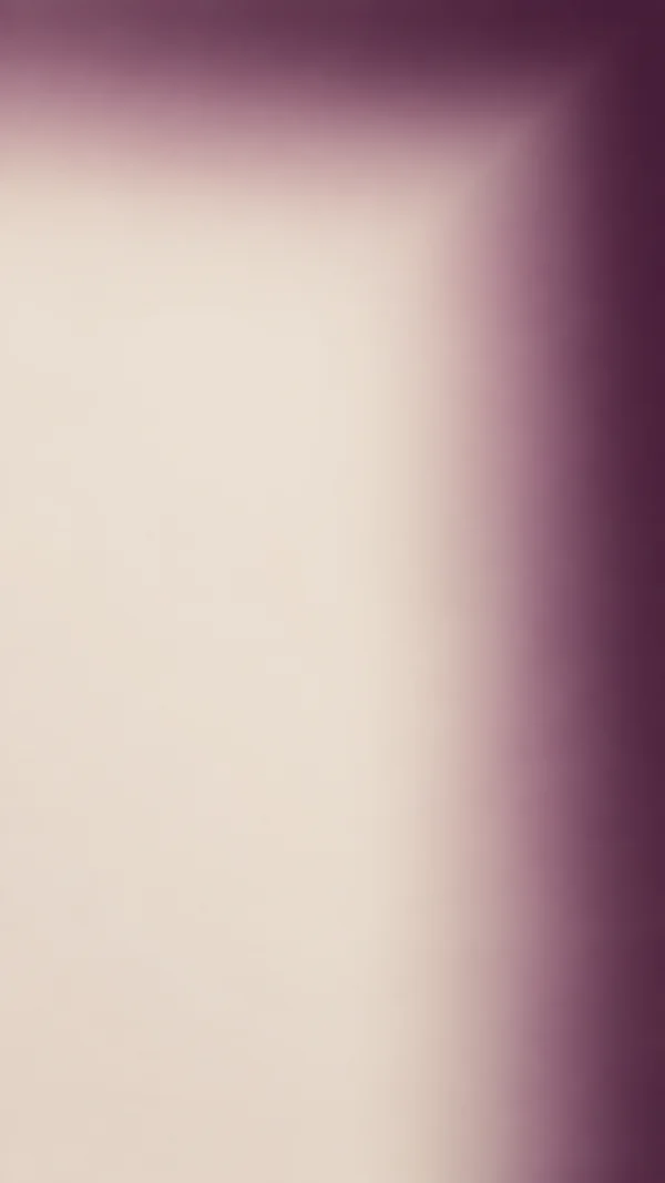 A vertical abstract gradient with a warm oyster-colored center fading through dusty mauve to deep aubergine along the top and right edges.