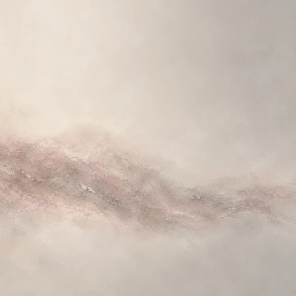 A square abstract composition with a pale warm pearl and grey-beige field, crossed by a dusty rose-grey, irregular mineral-textured band that runs from the…
