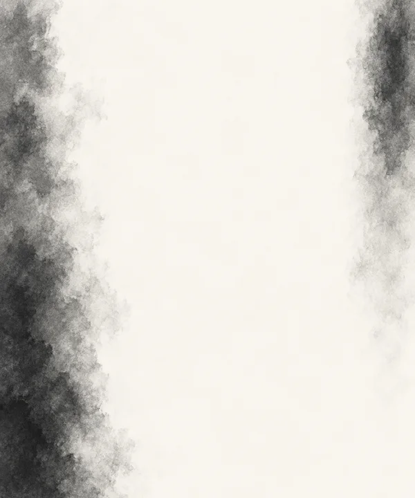 A portrait abstract texture with a warm off-white center and mottled charcoal-grey bands along both side edges, the left band darker and wider than the right.