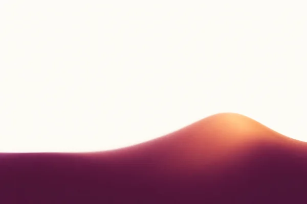 A minimalist abstract colour field with a deep aubergine lower band rising into a broad, softly feathered crest on the right, blending through plum and…